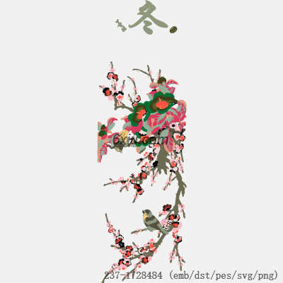 svg矢量绣花图下载
