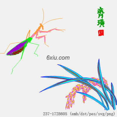 svg矢量绣花图下载