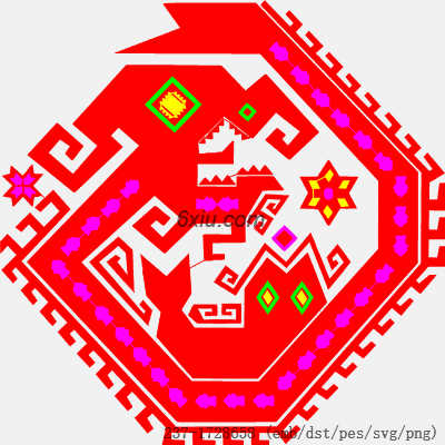 svg矢量绣花图下载