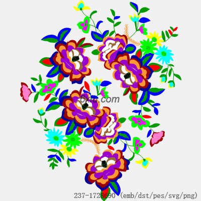 svg矢量绣花图下载