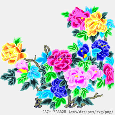 svg矢量绣花图下载