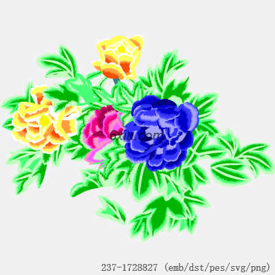 svg矢量绣花图下载