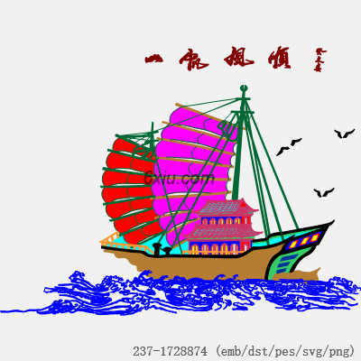 svg矢量绣花图下载