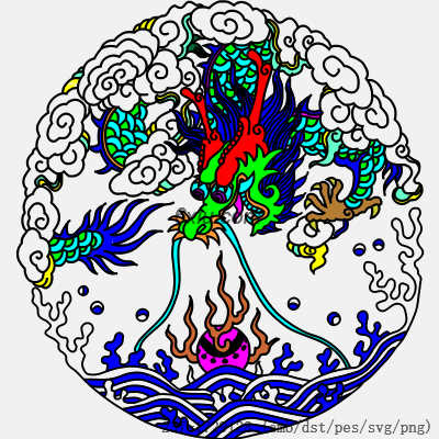 svg矢量绣花图下载