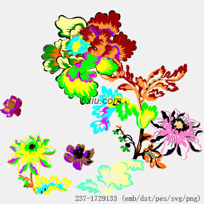 svg矢量绣花图下载