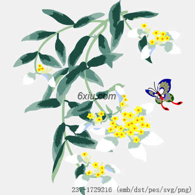 svg矢量绣花图下载