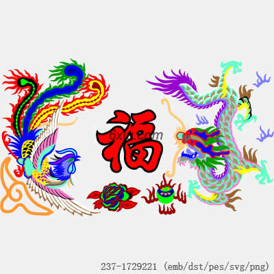 svg矢量绣花图下载