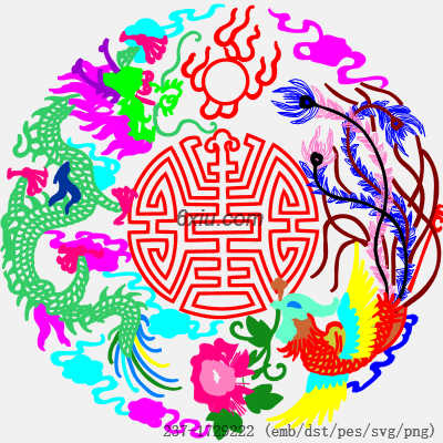 svg矢量绣花图下载