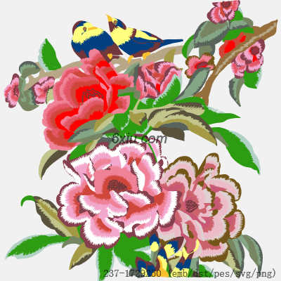 svg矢量绣花图下载