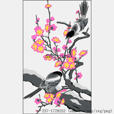svg矢量绣花图下载