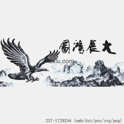 svg矢量绣花图下载