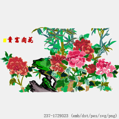 svg矢量绣花图下载