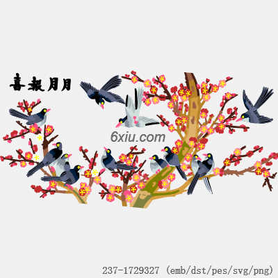 svg矢量绣花图下载