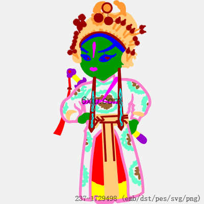 svg矢量绣花图下载