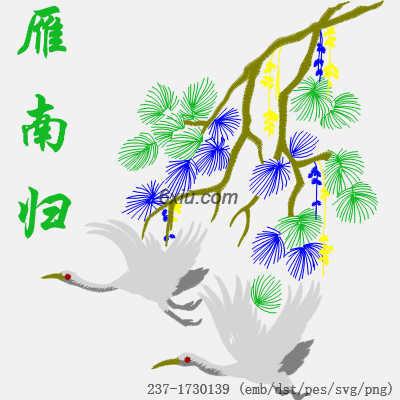 svg矢量绣花图下载