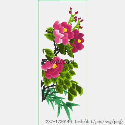 svg矢量绣花图下载