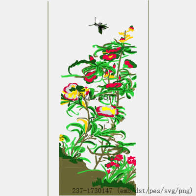 svg矢量绣花图下载
