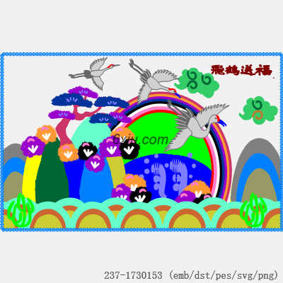 svg矢量绣花图下载