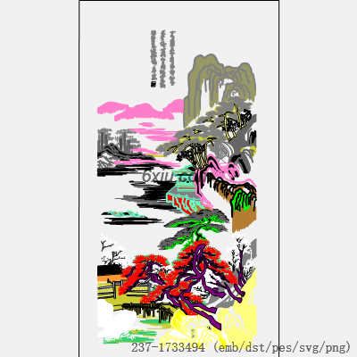 svg矢量绣花图下载
