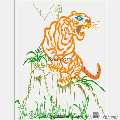 svg矢量绣花图下载
