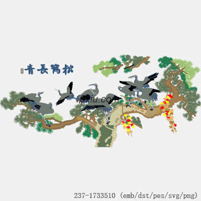 svg矢量绣花图下载
