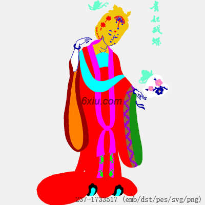 svg矢量绣花图下载