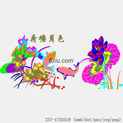 svg矢量绣花图下载