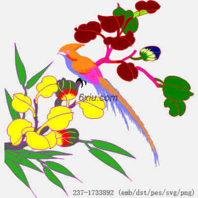 svg矢量绣花图下载