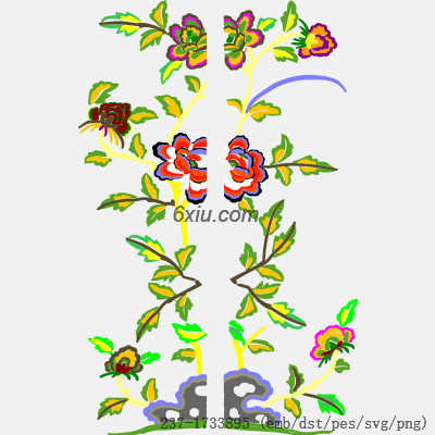 svg矢量绣花图下载