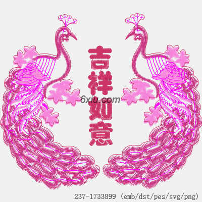 svg矢量绣花图下载