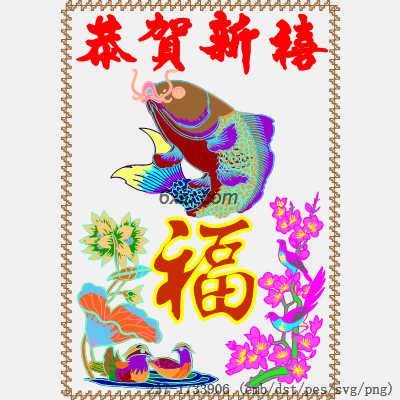 svg矢量绣花图下载