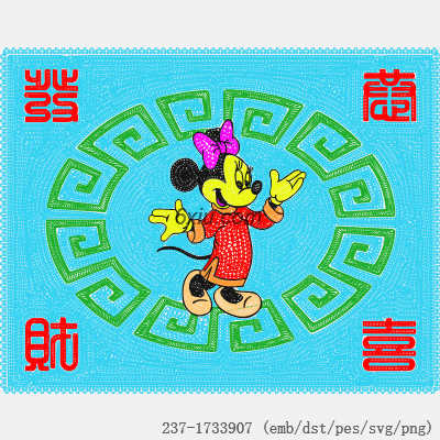 svg矢量绣花图下载