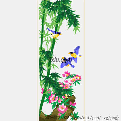 svg矢量绣花图下载