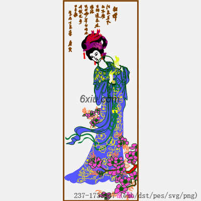 svg矢量绣花图下载