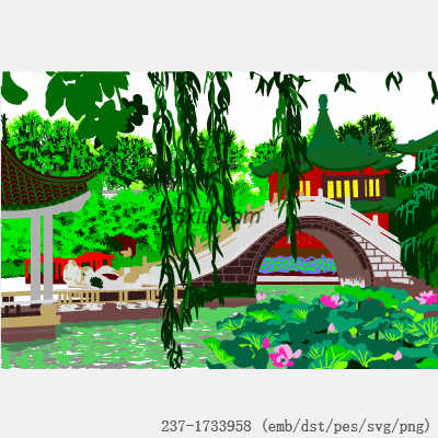 svg矢量绣花图下载