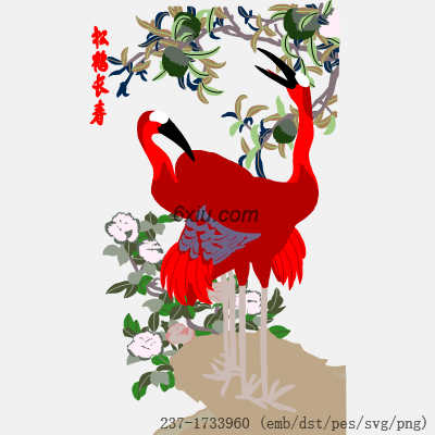 svg矢量绣花图下载