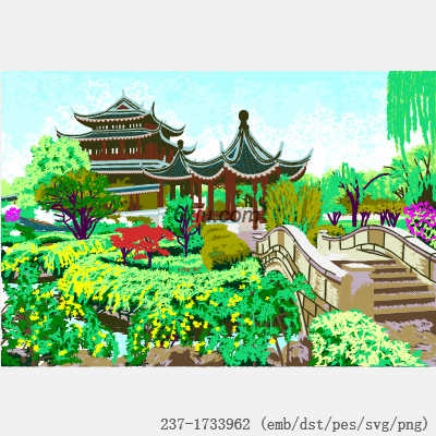 svg矢量绣花图下载
