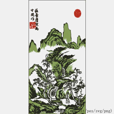 svg矢量绣花图下载