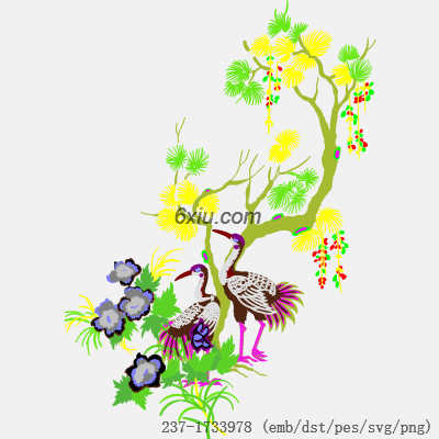 svg矢量绣花图下载