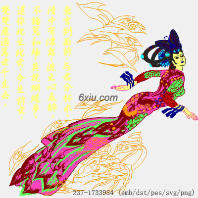 svg矢量绣花图下载