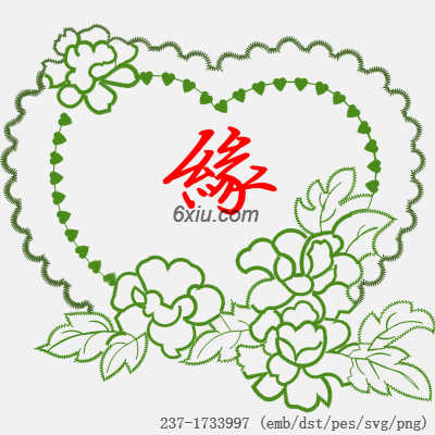 svg矢量绣花图下载