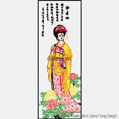 svg矢量绣花图下载