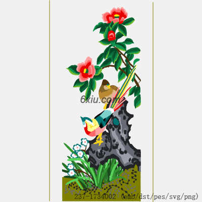 svg矢量绣花图下载