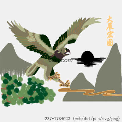 svg矢量绣花图下载