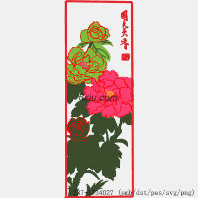 svg矢量绣花图下载