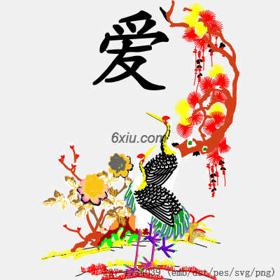 svg矢量绣花图下载