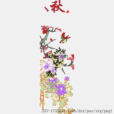 svg矢量绣花图下载