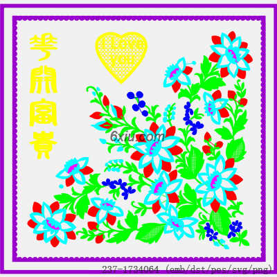 svg矢量绣花图下载
