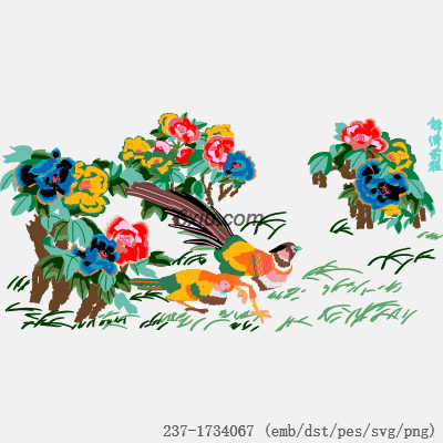 svg矢量绣花图下载