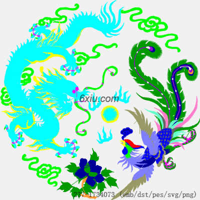 svg矢量绣花图下载